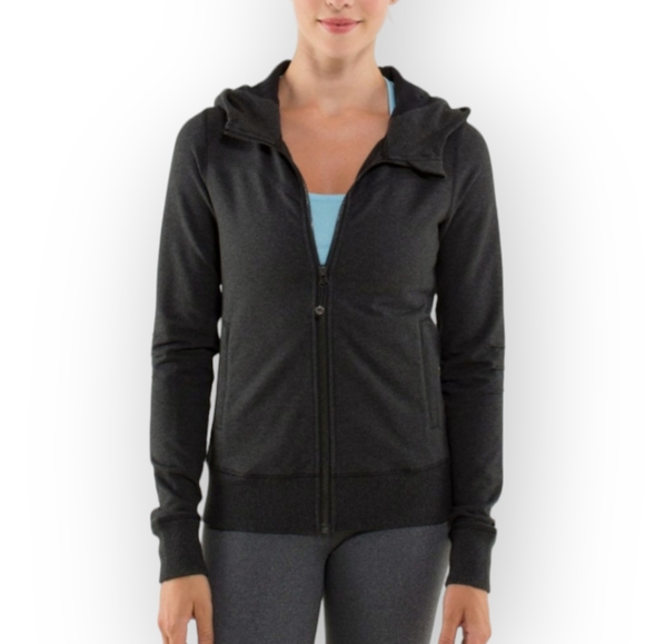 lululemon athletica Tops - Lululemon Bliss Break Hoodie Heathered Black